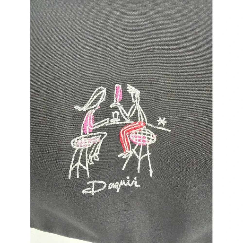 Silkland Black 100% Silk Cocktail Embroidery Vest Top Pink‎ Trim Size 8